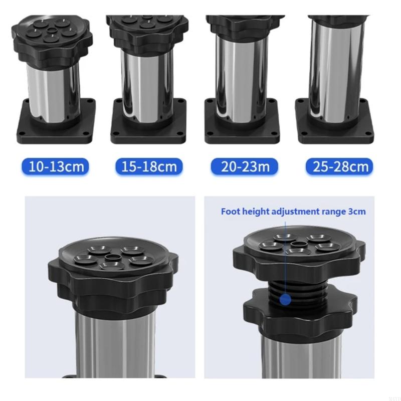 Heavy Duty Plastic Base Risers With Nonslip Feet Height Adjustable Air Conditioner Stand Flower Pot Wheel Round Tray M4YD