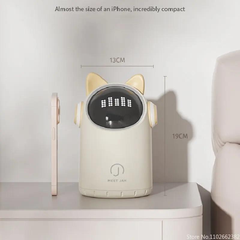 Настольная мусорная корзина с интеллектуальным датчиком 2 л для домашнего офиса, детской ванной комнаты, мини-ведро небольшого размера, антизащемляющая легкая мусорная корзина