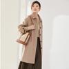 Женское пальто из 100% шерсти, СОВРЕМЕННОЕ НОВОЕ Осеннее шерстяное длинное пальто SAGA, полупальто ручной работы, зимняя теплая шерстяная длинная куртка, пальто