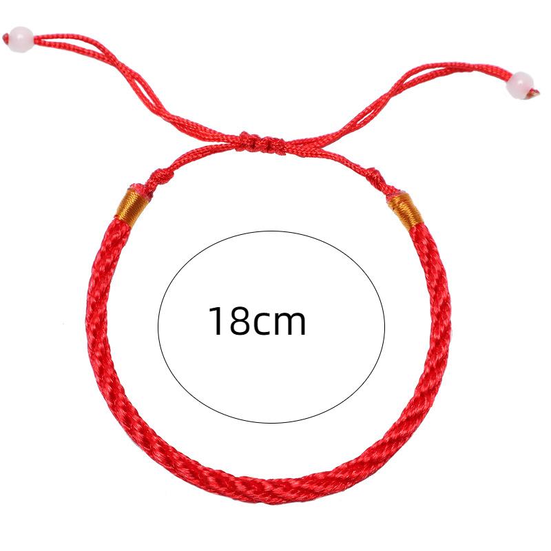 Простой красный браслет из веревки Yingluo Rope Браслет для пары Этнический стиль Красная веревка Студенческий подарок