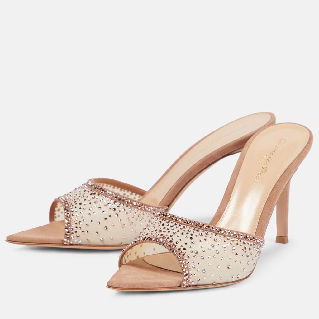 Модные блестящие босоножки со стразами, женские летние сексуальные туфли с острым носком, женские туфли-лодочки с открытым носком, женские туфли на высоком каблуке