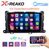 Автомобильный радиоприемник, мультимедийный проигрыватель Android для Toyota Sienna 2009-2014, автомагнитола 2 din, dvd, навигация, GPS, Apple Carplay, видео