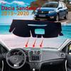 Приборная панель для Renault Dacia Sandero Stepway 2 II MK2 2013~ Противоскользящий коврик-чехол на панель приборов Защитный коврик Аксессуары для автомобиля