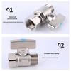 DN15 Copper Ball Valve for Hot/Cold Water (1/2" Double Female Thread)