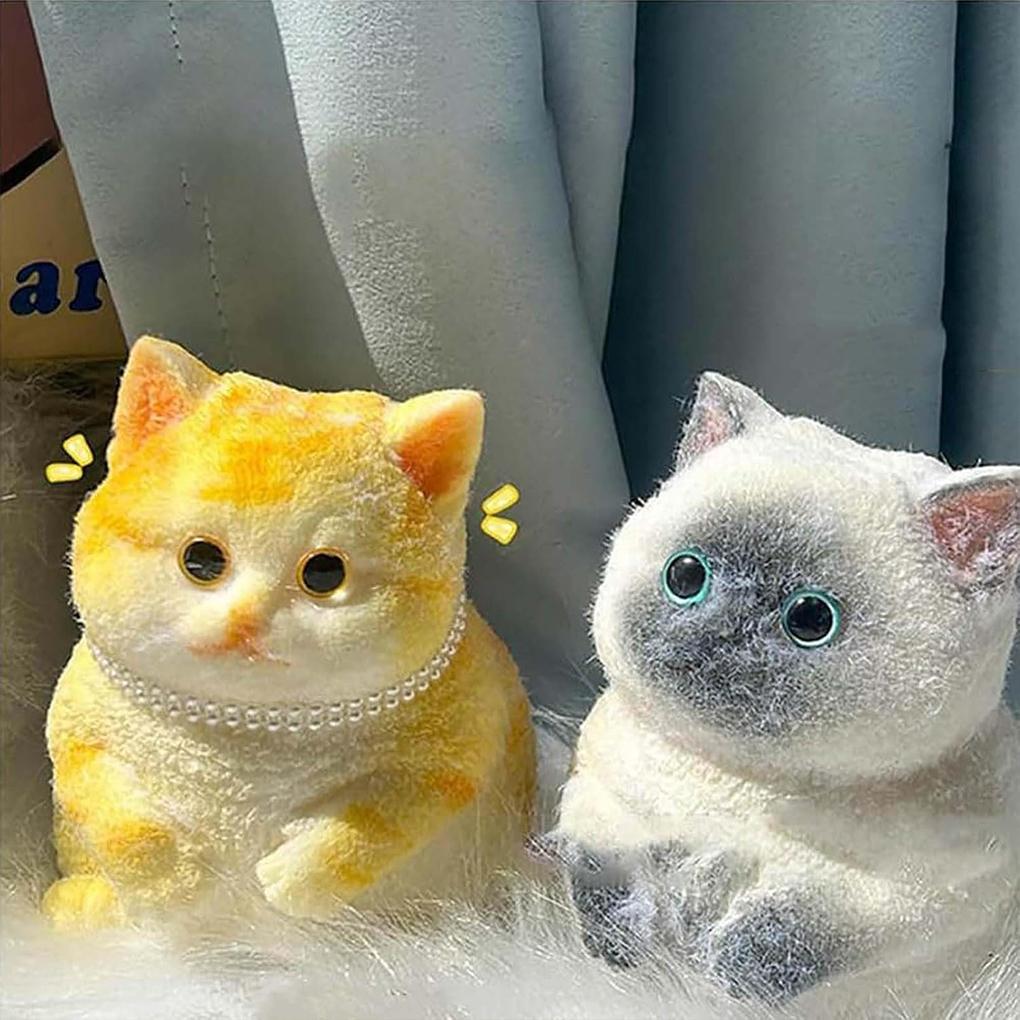 Игрушки-антистресс кошки Taba Squishys Для сенсорной игры и расслабления Игрушки-антистресс кошки Кошка Taba
