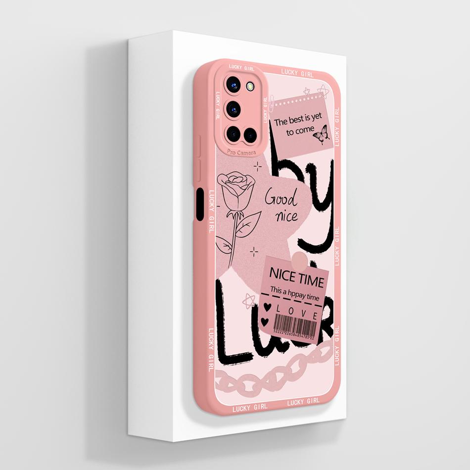 Case For Oppo A52 A72 A92 4G Back Cover Full Protection Creative Funda Orginal Liquid Silicone Bumper Anti Drop Soft Phone Shell