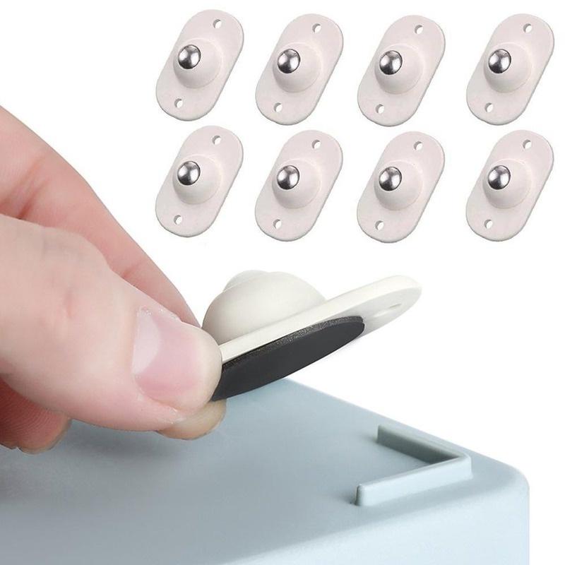 4/8/12/16 шт. шкив для пасты универсальный шкив типа «сделай сам» самоклеящиеся мини-ролики колеса коробка для хранения на 360° наклеенные колеса