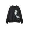 Y-3 SS24 Gfx Ft Crew Neck Printed Pullover Long Sleeve Sweatshirt Unisex Sweatshirt Black IN4337