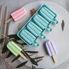Durable Food Grade Ice-Cream Making Reusable Easy Release Ice Cream Mold Kitchen Gadget Ice Cream Tray