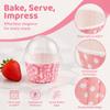 100PCS Greaseproof Cupcake Liner Coated Paper Paper Baking Cup  Cupcakes Muffins Mini Cakes