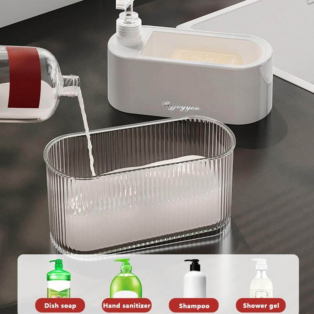 Press Type Detergent Bottle 650ML Hand Sanitizer Dispenser Durable Soap Dispenser Household
