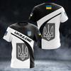 УКРАИНА, мужская футболка, летняя футболка с коротким рукавом, национальный герб Украины, флаг, принт, модный пуловер с круглым вырезом, рубашка, мужская одежда