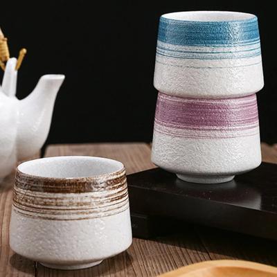 Керамическая японская винтажная кофейная чашка Грубая керамическая стаканчики для воды Домашние стаканы для питья и приготовления чая Офисная посуда для напитков 200 мл
