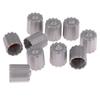10Pcs Car Tire Valve Stem Caps Nylon Tyre Air Port Dust Covers W/ Gasket Gray Car Accessories For Auto Bike Air Valve Caps