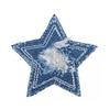 Iron-on Patch - Rayher - Denim Star - 6 Cm - Easy To Apply - Trendy