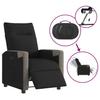 Electric Recliner Chair Black Fabric