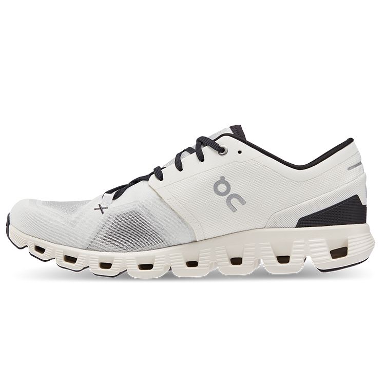 ON Cloud X 3 Ivory Black Men Sneakers Cream 60.98706