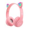 P47 Headphone Bluetooth 5.0 Luminous Cat Ear Shape Wireless Headset for Travel