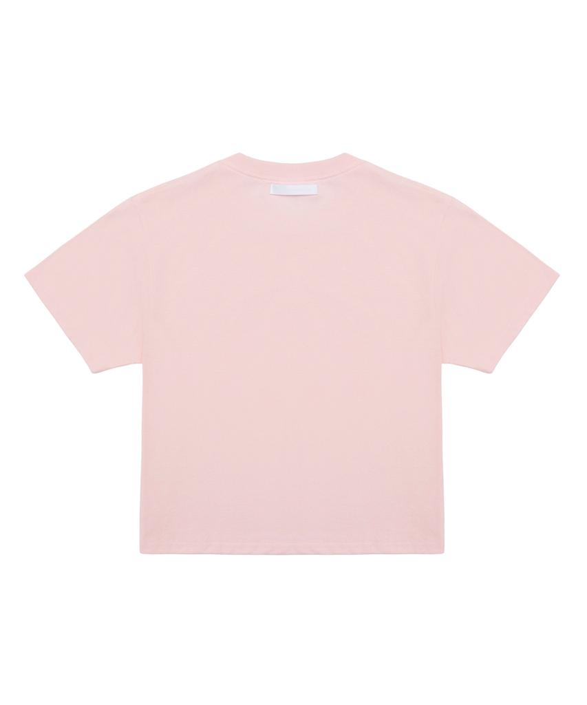 C WEAR BY THE GENIUS Мужская укороченная футболка Светло-розовая