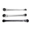 4 In 1 Ratchet Spanner Chrome Vanadium Steel Double Twin Ended Ratchet Wrench for 8-13mm/10-19mm/16-19mm Workshop Tools
