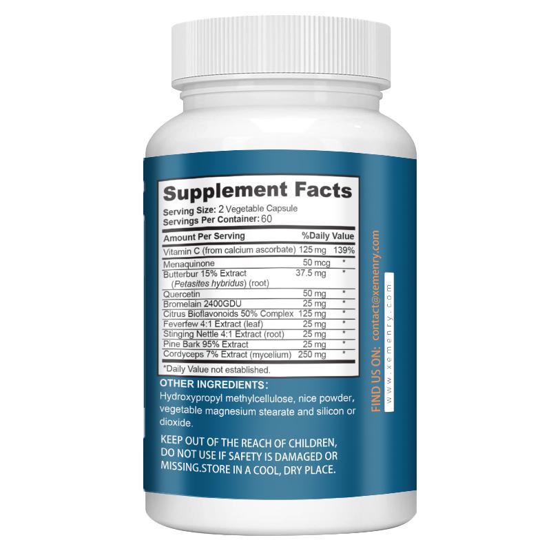Rich in Vitamin C, Vitamin K2, and pine bark mixture; easily absorbed; suitable for both men and women.