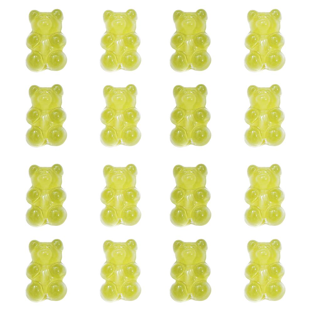 1000Pcs Resin Candy Bear Charms Beads for DIY Necklace Bracelet Earrings Jewelry Making