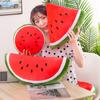 Плюшевая подушка с фруктовым узором, круглая подушка для дивана, домашний декор, арбуз, киви, апельсин, домашний декор