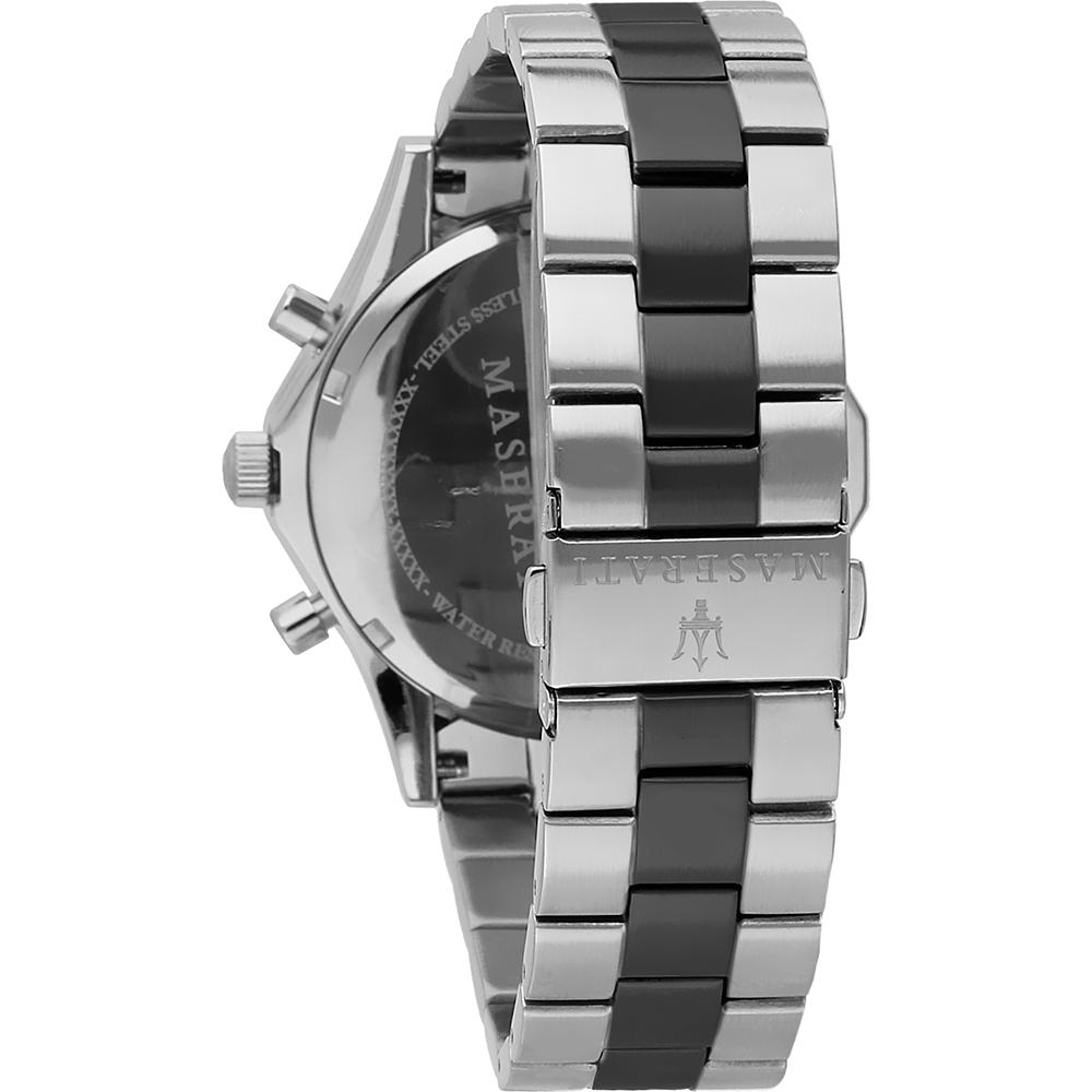 Maserati Мужской кварцевый хронограф Circuito Black Silver Metal с датой R8873627003