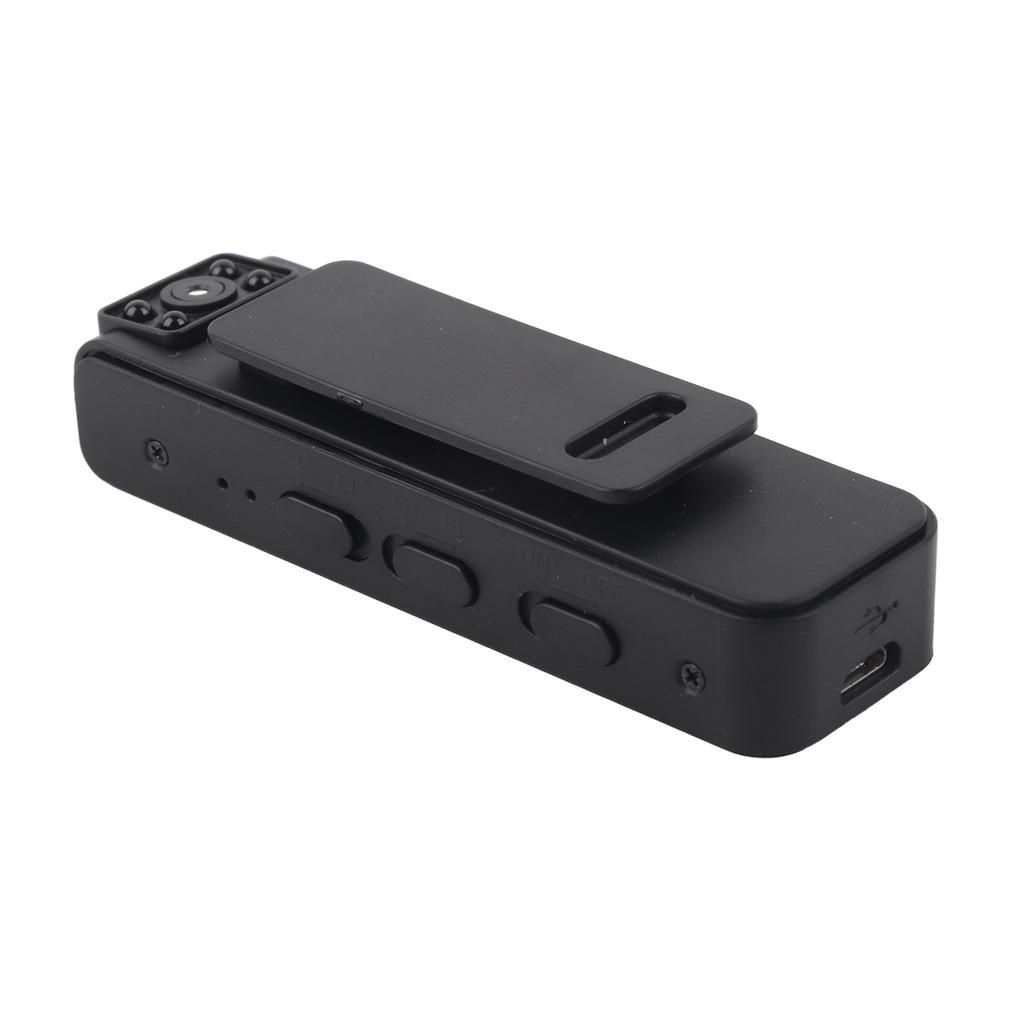 Mini Body Camera 1080P HD Wearable Magnetic Absorption Video Recorder with 90 Degree Rotation Lens