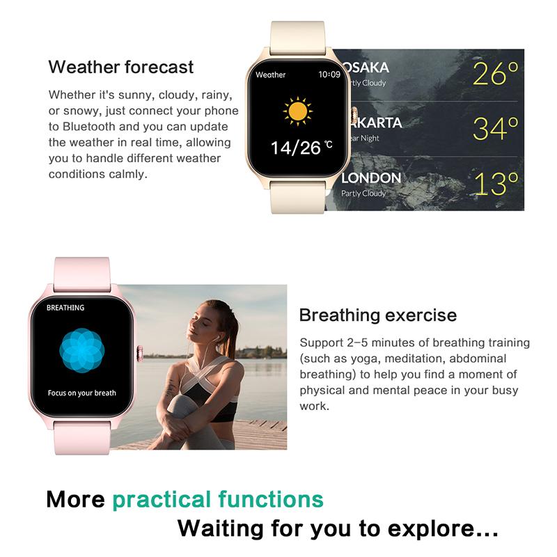 2023 Новые Смарт-часы с Bluetooth-вызовом для мужчин и женщин, для сна, сердечного ритма, кровяного давления, спортивные умные часы, модные женские умные часы для женщин