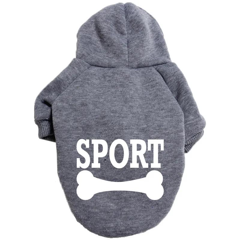 Одежда для собак Одежда для домашних животных Популярная мода Толстовка с капюшоном Одежда для домашних животных больших, средних и маленьких размеров Повседневная теплая одежда для собак