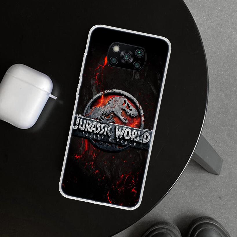 Jurassic Park Dinosaur World Phone Case Cover for Xiaomi Poco X6 X5 X7 Pro F7 Ultra Redmi 15C 15 13C 13 12C 12 10C 10 10A 9C 9A