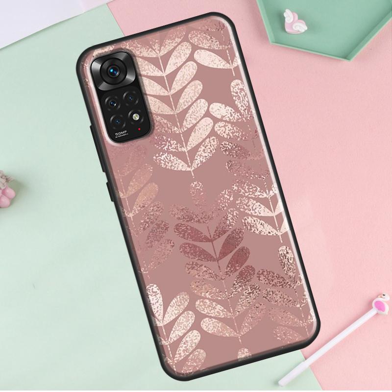 Love Rose Gold Style For Redmi Note 12 Pro Plus Cover For Redmi Note 10 8 9 11 Pro 12S 11S 10S 9S 9C 10C 12C Case
