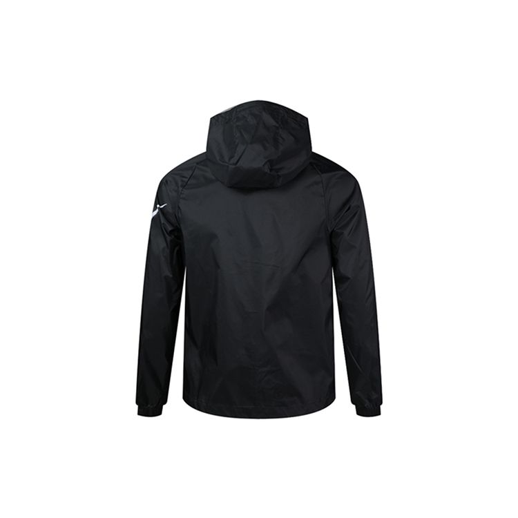 Nike Спортивная куртка Swoosh с капюшоном на молнии во всю длину, мужская верхняя одежда, черная CJ5640-010