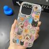 Чехол для телефона для iPhone 15 Plus 17 Air 16 14 13 12 11 Pro Max Защитный корпус Мультяшный разные узоры кошек легкий Чехол