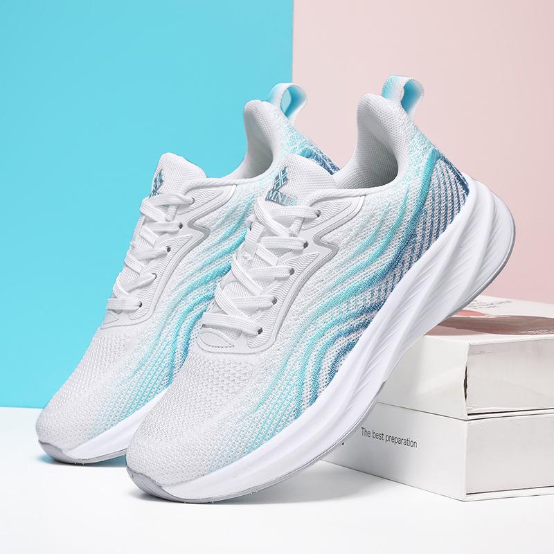 Весна 2025 Новые профессиональные кроссовки для бега Мужские и женские Дышащая сетка Flyknit Легкие Нескользящие Студенческие кроссовки для физической подготовки