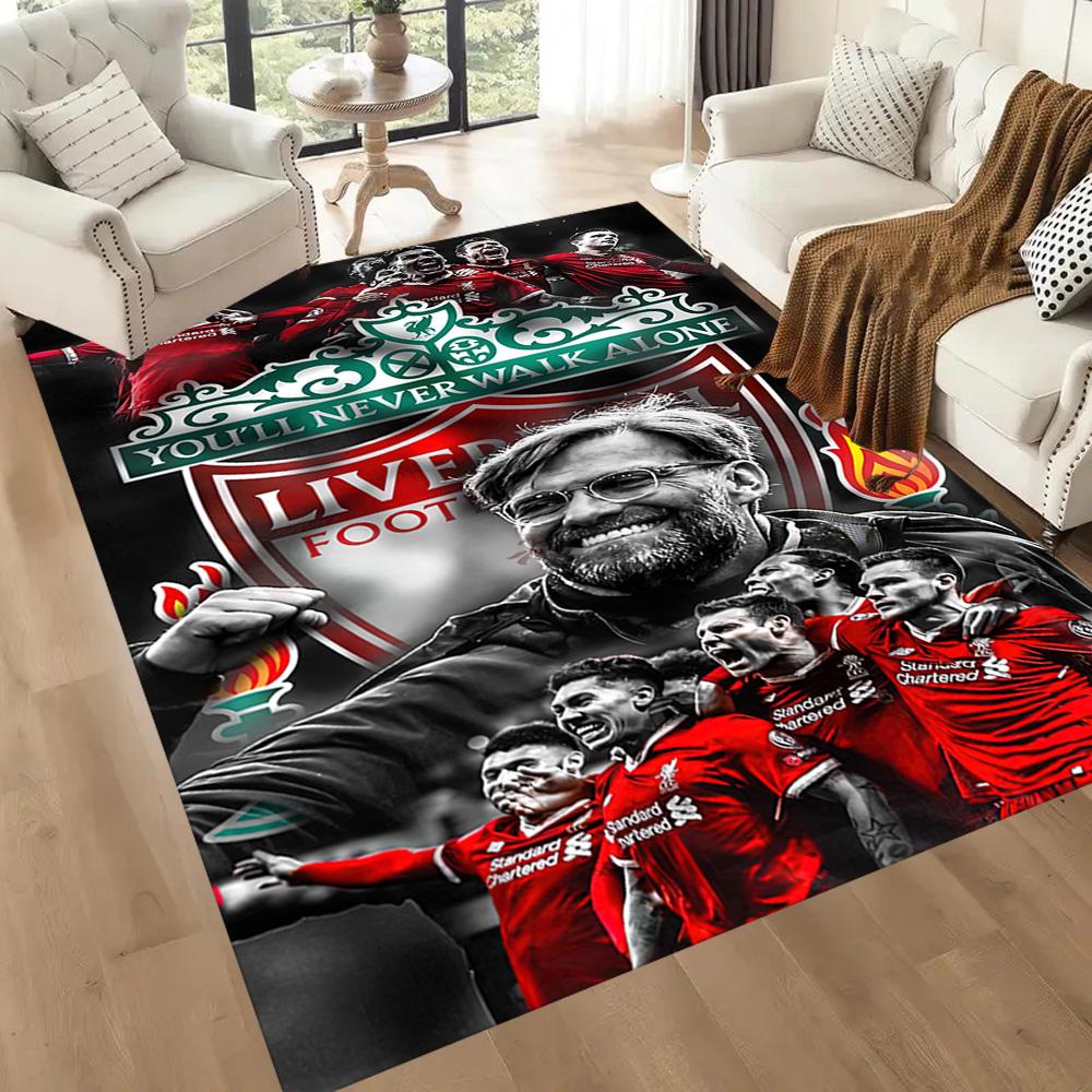 Liverpool Football Club Carpet Suitable For Playrooms Dining Room Hallway Bedrooms Antislip Rug Decorate Offices Perfect Birthdaychristmas Gift Idea