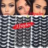 Handmade Natural Eyelashes Pack Long Mink False Lashes Black Volume Dramatic Eyelashes Eye Makeup