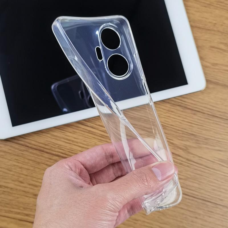 Для Realme C55 V30 тонкий кристально чистый прозрачный мягкий TPU задний чехол защитная кожа защитная крышка камеры