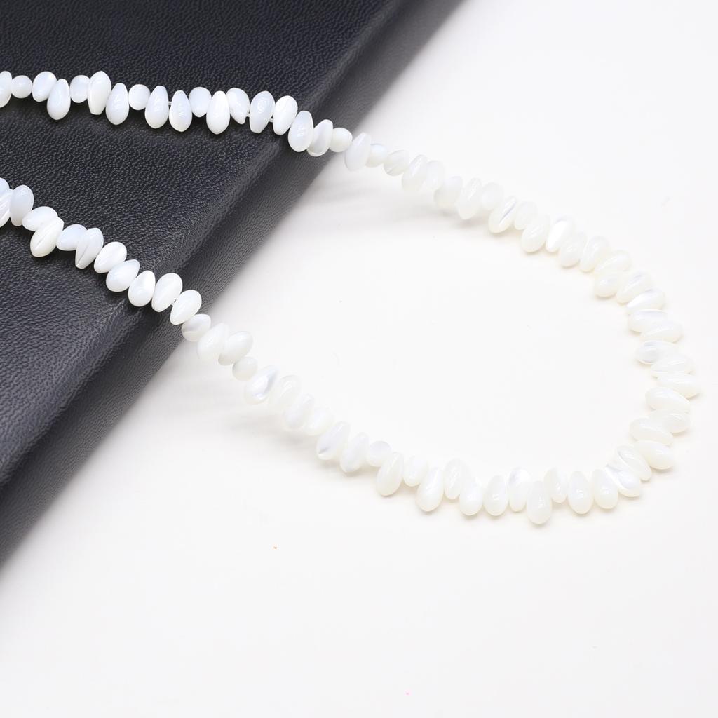 Horizontal Hole Shell Beads Natural Freshwater Shell Irregular Beads 4x8mm For Jewelry Making DIY Necklace Bracelet Earrings Accessory