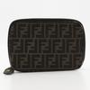 FENDI Folding vanity Pouch Zucca Brown Nylon canvas Women Used