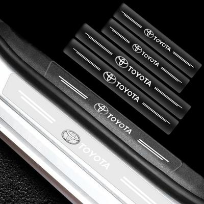 Наклейка на порог автомобиля Защитная пленка от царапин Прозрачная для TRD Prado Aqua Hilux Rav4 Camry Prius TRD Venza GR