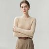 Women's 100% Cashmere Slim Fit Round Neck Knitted Sweater - Versatile Base Layer for Autumn and Winter