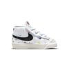 Nike Кроссовки Blazer 77 BB с амортизацией, устойчивые к скольжению и истиранию, средней высоты, для скейтбординга, Белый Черный, для младенцев и малышей, DJ2620-100