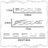 HDC3 Car Decor 3D ABS/Metal Car Letter Rear Bumper Trunk Decals Emblem Sticker For Ford Focus Logo MK1 MK2 MK3 MK4 Fiesta Ranger