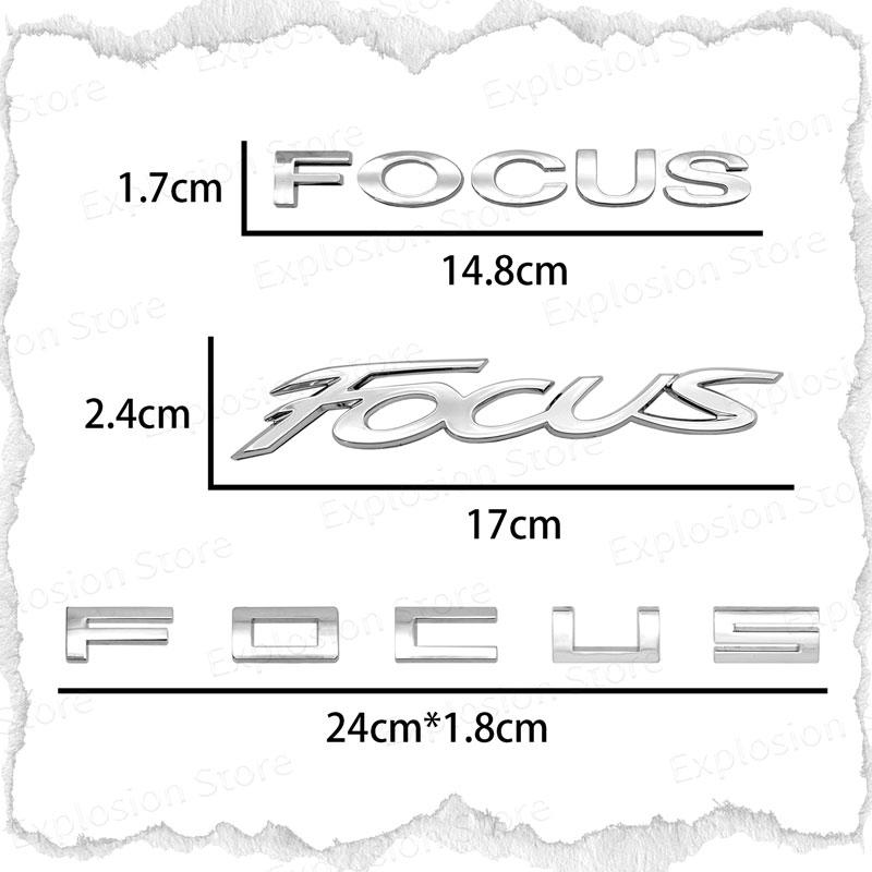 HDC3 Car Decor 3D ABS/Metal Car Letter Rear Bumper Trunk Decals Emblem Sticker For Ford Focus Logo MK1 MK2 MK3 MK4 Fiesta Ranger