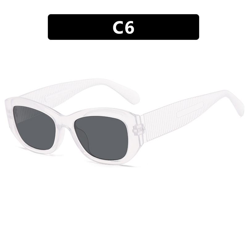 Women's Sunglasses Simple Box Sunscreen UV Sunglasses Retro Plain Sunglasses.