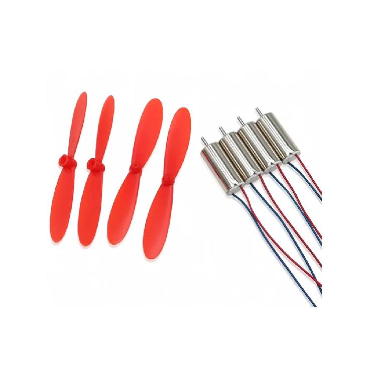 AN 4 x DIY DC 3.7V 50000RPM 716 Hollow Cup Coreless High-speed Motor with 4 x 55MM Propeller Cw CCW for DIY Micro FPV Quadcopter