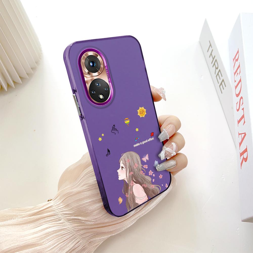 Раскрашенный узор, разноцветный, серебристый, двусторонний твердый корпус, противоударный противоударный чехол для телефона для Huawei Honor Infinix Tecno iPhone