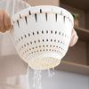 Double Layered Vegetable Storage Basket Plastic Kitchen Colander Strainer  Salad Preparation